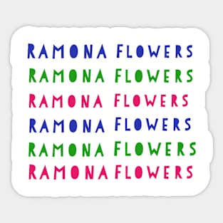 Ramona Flowers font Sticker